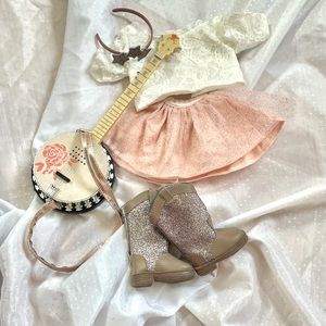 American Girl Doll Tenney Grant outfit set with banjo